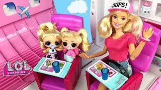 КУДА ЛЕТИМ? Куклы лол #мультик Семейки лол Упс Беби завтрак из плeй до! Видео для детей