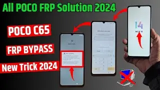 POCO C65 Frp bypass 2024 | All Poco Google account bypass - New security 2024 Miui 14 update