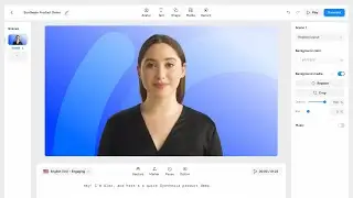 Synthesia Product Demo | AI Talking Head Videos