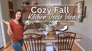 Cozy Fall 2024 Kitchen Decorate with me: Part 1 | Simple Autumn Decorating Ideas