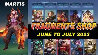 MLBB Rare Skin Fragment Shop Update | June to July 2023 RELEASE DATE