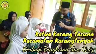 Part 2 : Donasi dari Pengurus Karang Taruna Kecamatan Karangtengah untuk MDTA Rahmatan Lil Alamin