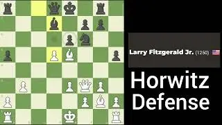 Horwitz Defense Trap | Queen pawn opening | chess grandmaster!