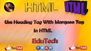 Learn How to Use Heading Tag With Marquee Tag in HTML