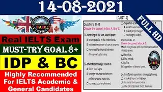 Real IELTS Exam Listening Test With Answers | IELTS Listening Test 2021 | 14-08-2021