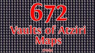 Loot from 672 Vaults of Atziri Maps: A Descent Into Madness - Path of Exile 3.21 Crucible