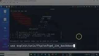 Exploiting VSFTPD v2.3.4 Using Metasploit