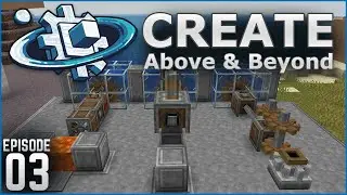 Water Wheels! | Create: Above & Beyond - Ep. 3 (Minecraft Modded Survival)