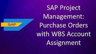 How to Create a Purchase order with the WBS Element