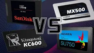 Sandisk SSD Ultra vs Crucial MX500 vs Kingston KC600 vs Adata SU750