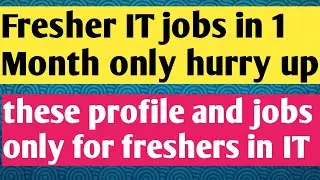 IT jobs for freshers 2024 | IT Job Market 2024-25 | Recruiter on Resumes, Tier 3, Career Gaps