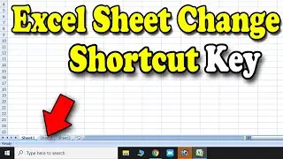 Excel Sheet Change Shortcut Key | Excel Sheet Change Keyboard Shortcut | Excel Sheet Change Shortcut