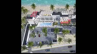 AERIAL SHOT - RESORT #3dvisualisation #archicad#3dsmax