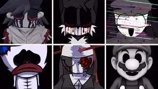 Monochrome but everytime it's Lost Silver turn a Different Skin Mod and Cover is used - FNF