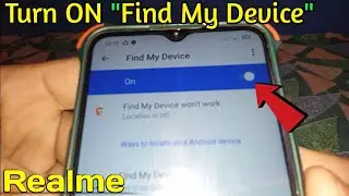 How to Turn ON Find My Device in Realme 5