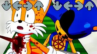 ALL PARTS Sonic EXE Friday Night Funkin be like KILLS Sonic + Tails - FNF