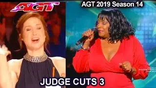 Carmen Carter sings “Come Together” Ellie Broke Her Chair | Americas Got Talent 2019 Judge Cuts