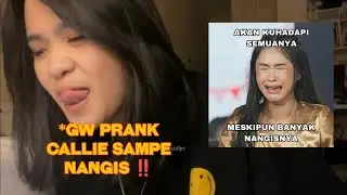 BANG UDAH BANG 😭 - Momen Adel ngeprank Callie 