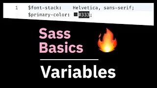 Learn Sass for Beginners: 3 - Variables