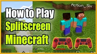 How to PLAY Minecraft Split Screen On PS4, Xbox, Switch, PC (Two to Four Players!)