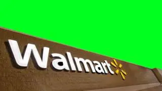 Walmart Banner - Green Screen Free Footage