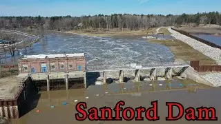 Sanford Dam Flooding Today! - The Lakebed is Starting to REFILL! - Drone - Dam Collapse