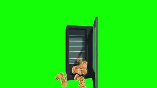 Awesome Animated Burger Vending Machine Green Screen