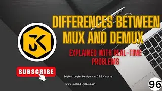 96 || DLD || Difference between MUX vs DeMUX: Real-Time Examples #gate #dld #tutorial #education