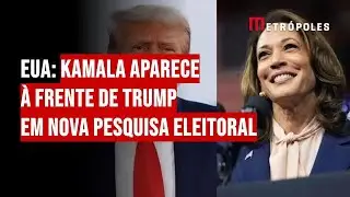 EUA: Kamala aparece à frente de Trump em nova pesquisa eleitoral