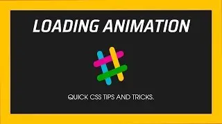 Loading animation using Html and css | cool css loading animation