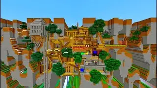I built a Village in a Far Lands in Minecraft