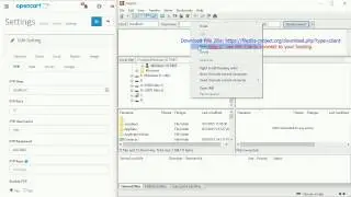 How To Setup FTP for Opencart