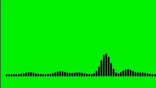 Audio Spectrum Visualizer Green Screen HD 2018 | Line Audio Spectrum Visualizer With Black Bars