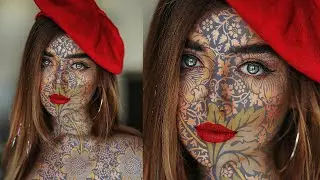 A simple and easy way to add pattern to your face in photoshop By || Brightness40 Photography ||