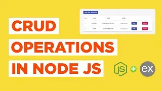 CRUD Operations In Node JS | MERN STACK | CRUD REST API