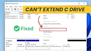 Fix Cant Extend C Drive with Unallocated Space in Windows 10/11