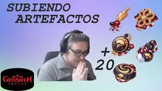 Subiendo artefactos del set de Sueños Opulentos / Genshin Impact