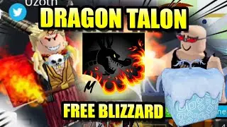 How To Get The Dragon Talon And Blizzard Fruit In Just An Hour On Roblox Blox Fruits