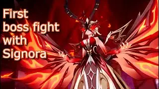First fight with signora | Genshin impact Signora | signora boss fight