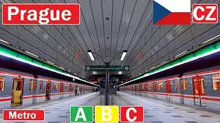 PRAGUE METRO / Metro v Praze 2024 [4K]