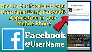 How to Set Facebook Page Username Using Facebook Application in your Mobile Phone