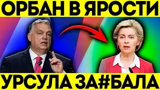 ОРБАН БЬЁТ ПО БРЮССЕЛЮ! ФОН ДЕР ЛЯЙЕН В ЦЕНТРЕ СКАНДАЛА!