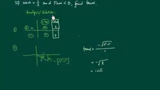 Trig, Given Cos(theta) and Sin(theta) Find Tan(theta)