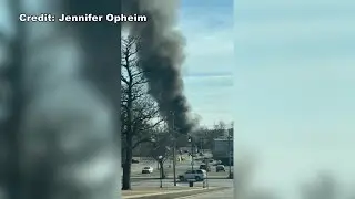 Crews respond to fire as smoke towers over South Beloit