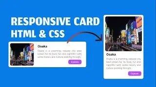 Responsive Card #1 Using HTML&CSS | IT Programmer #programming