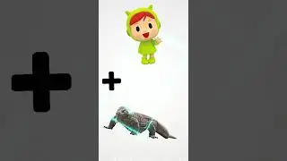 Pocoyo + Nina + Pato vs Kodkod + Komodo Dragon + Kudu = Animation 1+1 