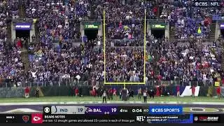 Justin Tucker rare game-winning field goal miss