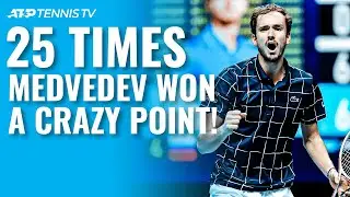 25 Times Daniil Medvedev Won a Point He Should Have Lost 😱