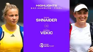 Diana Shnaider vs. Donna Vekic | 2024 Bad Homburg Final | WTA Match Highlights