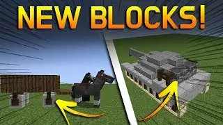 BUILDING IDEAS with NEW BLOCKS in 1.9 PE & 1.14 JE Minecraft!!